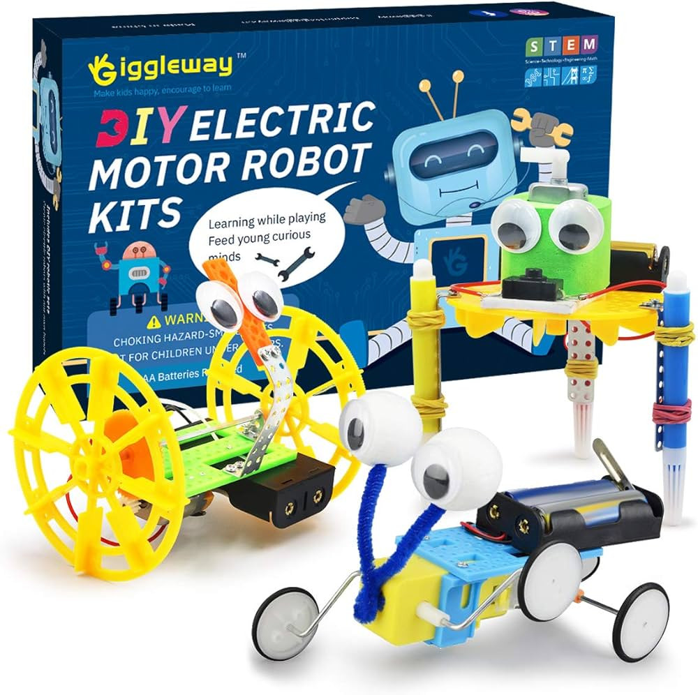 Giggleway Electric Motor Robotic Science Kits, DIY STEM Toys for Kids, Building Science Experimen... | Amazon (US)