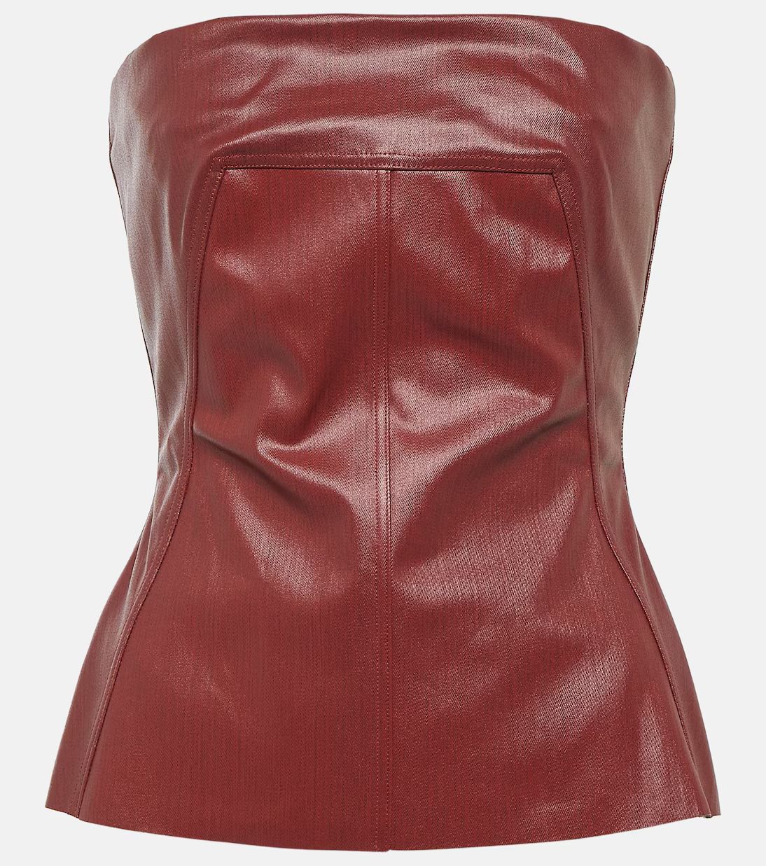 Coated denim corset top | Mytheresa (US/CA)