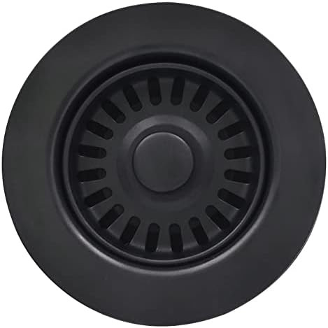 EADOT 3-1/2 Inch Black Kitchen Sink Drain Assembly with Basket Strainer and Stopper, Kitchen Drai... | Amazon (US)