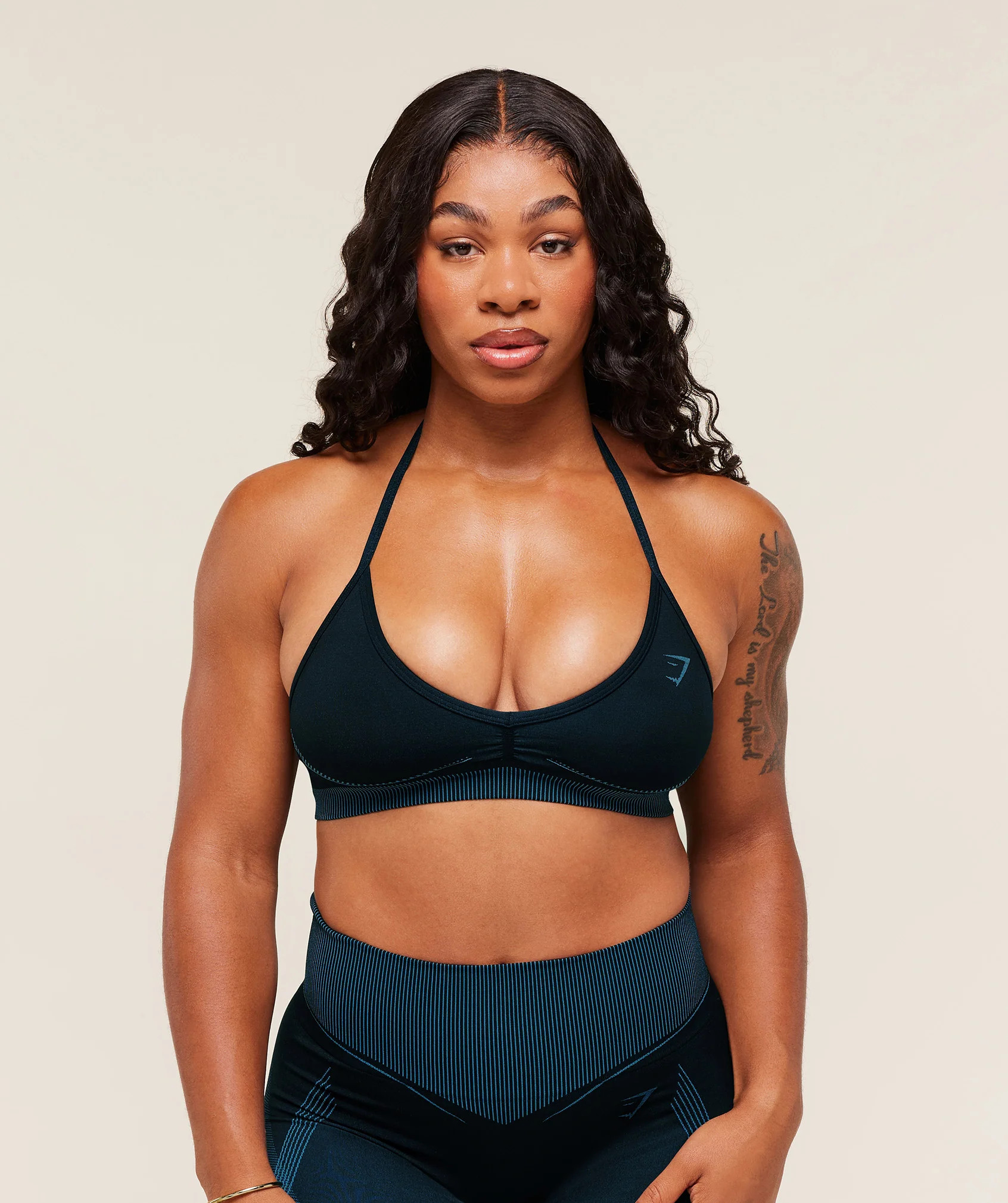Gymshark Gymshark x Analis Seamless Sports Bra - Midnight Blue/Lats Blue - Midnight Blue/Lats Blu... | Gymshark US