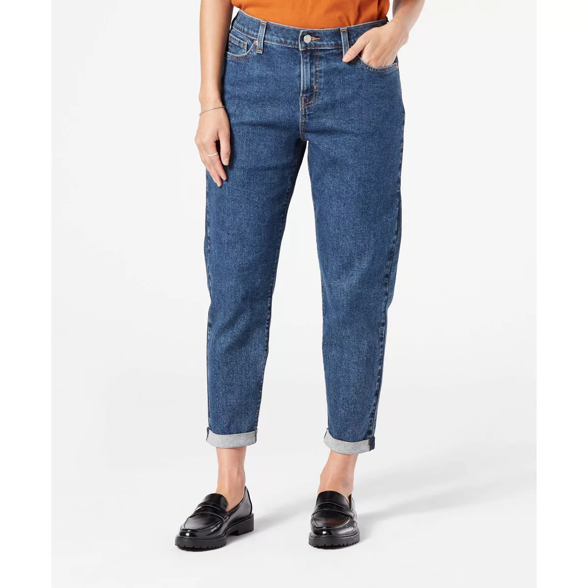 DENIZEN® from Levi's® Women's Mid-Rise Cropped Boyfriend Jeans | Target