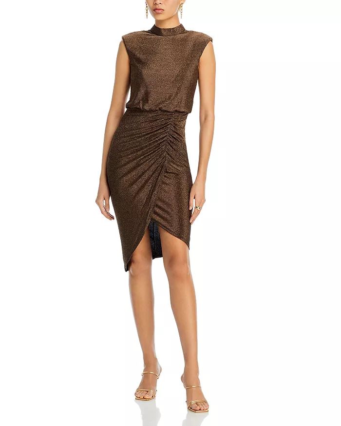 Metallic Asymmetrical Knit Dress | Bloomingdale's (US)