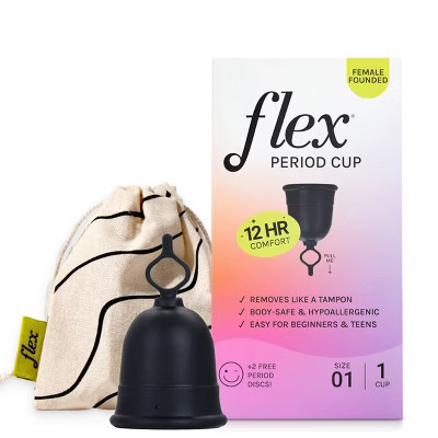 Flex Menstrual Cup with 2 Free Menstrual Discs – Size 1 Slim | Target