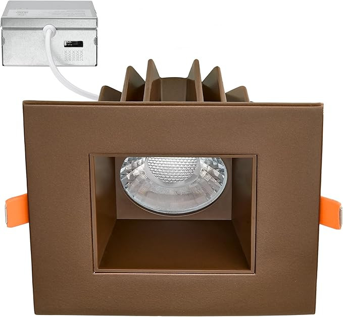 Maxxima 4 in. Ultra-Thin Recessed Anti-Glare LED Downlight, Canless IC Rated, 5 Color Temperature... | Amazon (US)