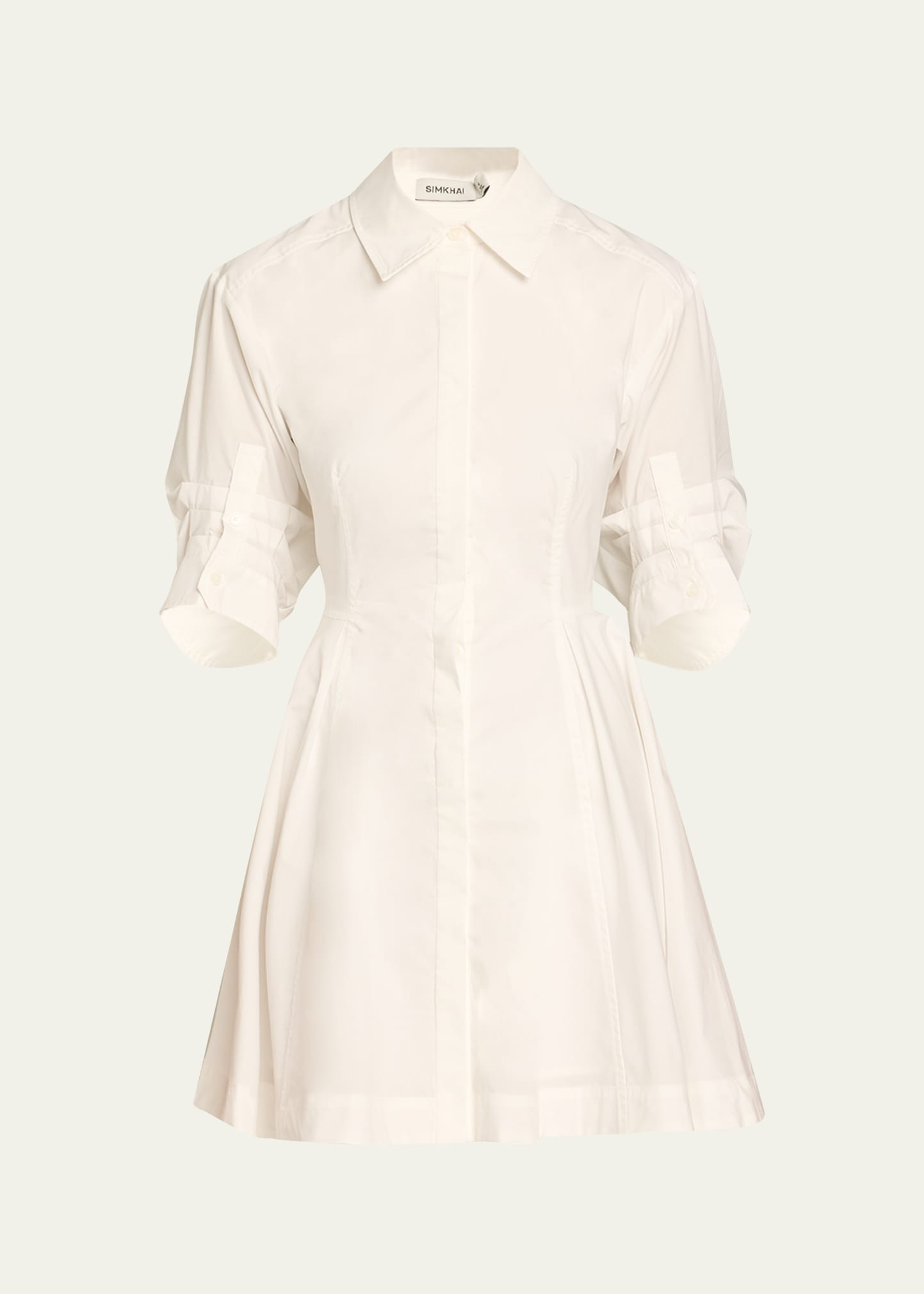 SIMKHAI Jazzie Short-Sleeve Mini Dress | Bergdorf Goodman