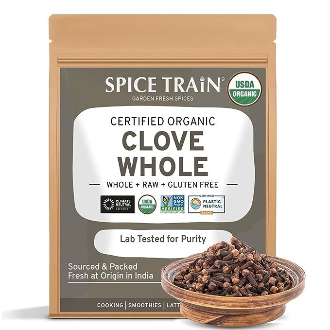 SPICE TRAIN, Handpicked Organic Cloves Whole (311g/11oz) USDA Certified Premium Cloves from South... | Amazon (US)