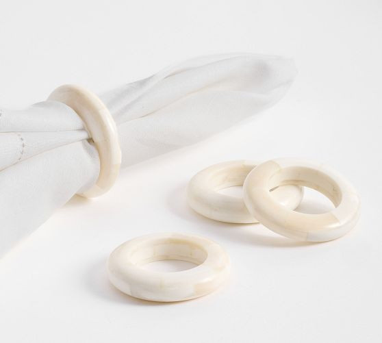 Bone Napkin Rings - Set of 4 | Pottery Barn (US)