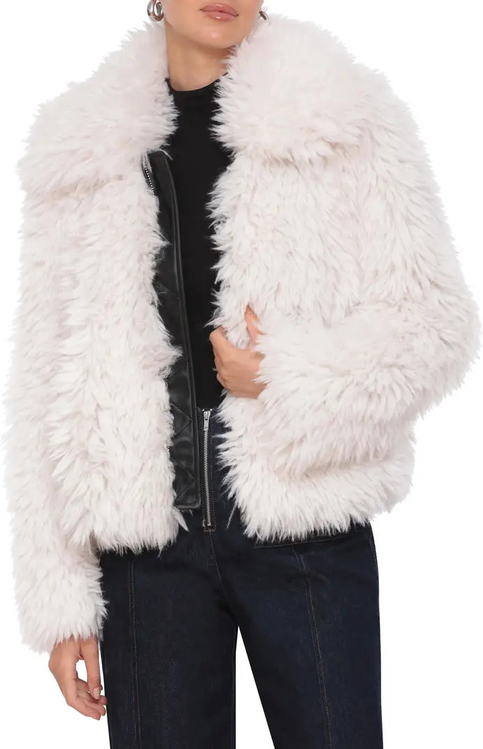 Plush Faux Fur Zip Jacket | Nordstrom