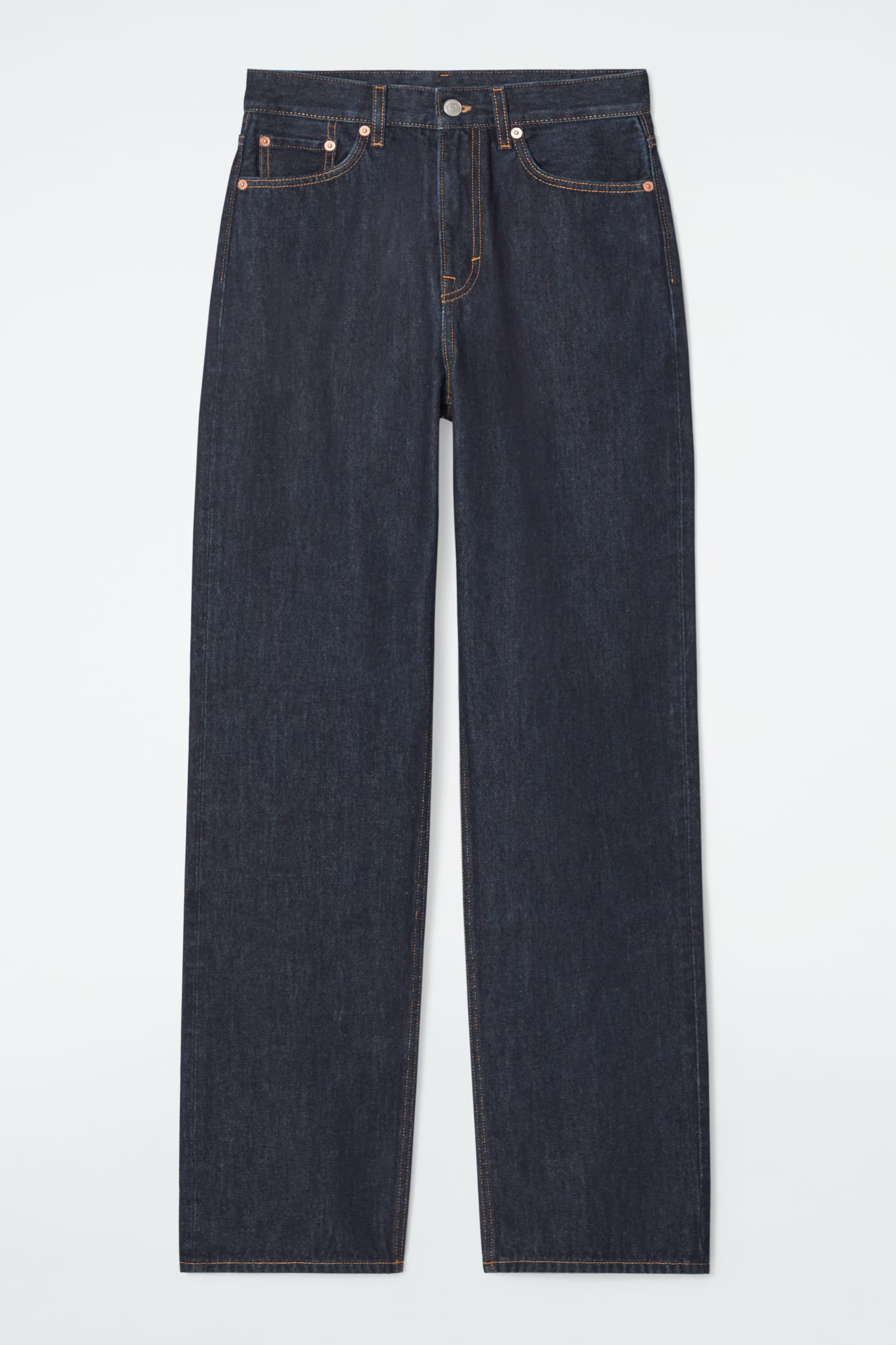 COLUMN STRAIGHT-LEG JEANS - DARK BLUE | COS GB | COS UK