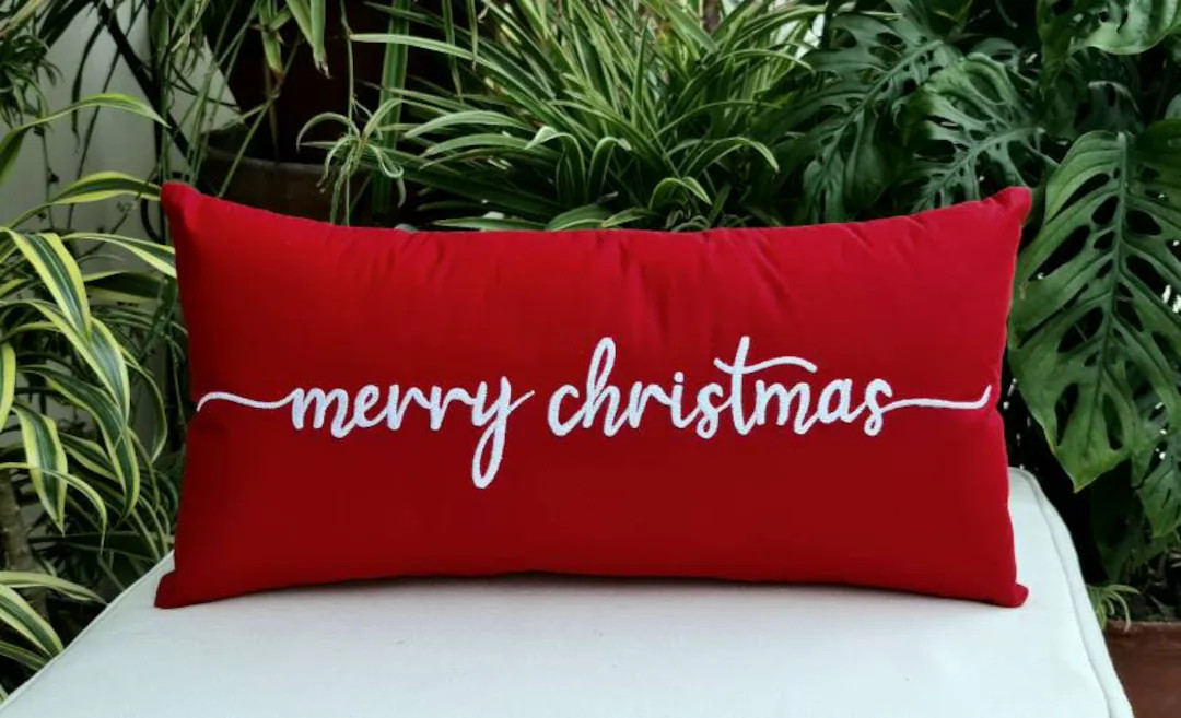 30% OFF, Merry Christmas Pillow, Holiday Decor, Christmas Gifts, Rustic Home Decor, Fall Decor, C... | Etsy (US)