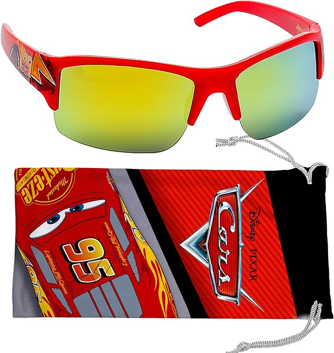 ARKAID Lightning McQueen Boys Sunglasses | Official Disney Cars Accessory | UV 400 | One Size Fit... | Amazon (US)
