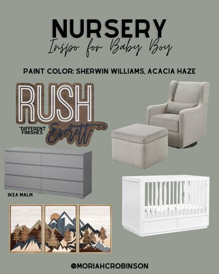 Baby boy nursery inspo! This is everything we’re looking at for baby #2 (maybe in different colors tho!)

Can’t like the IKEA MALM 6 drawer dresser 

#LTKstyletip #LTKSale #LTKunder50