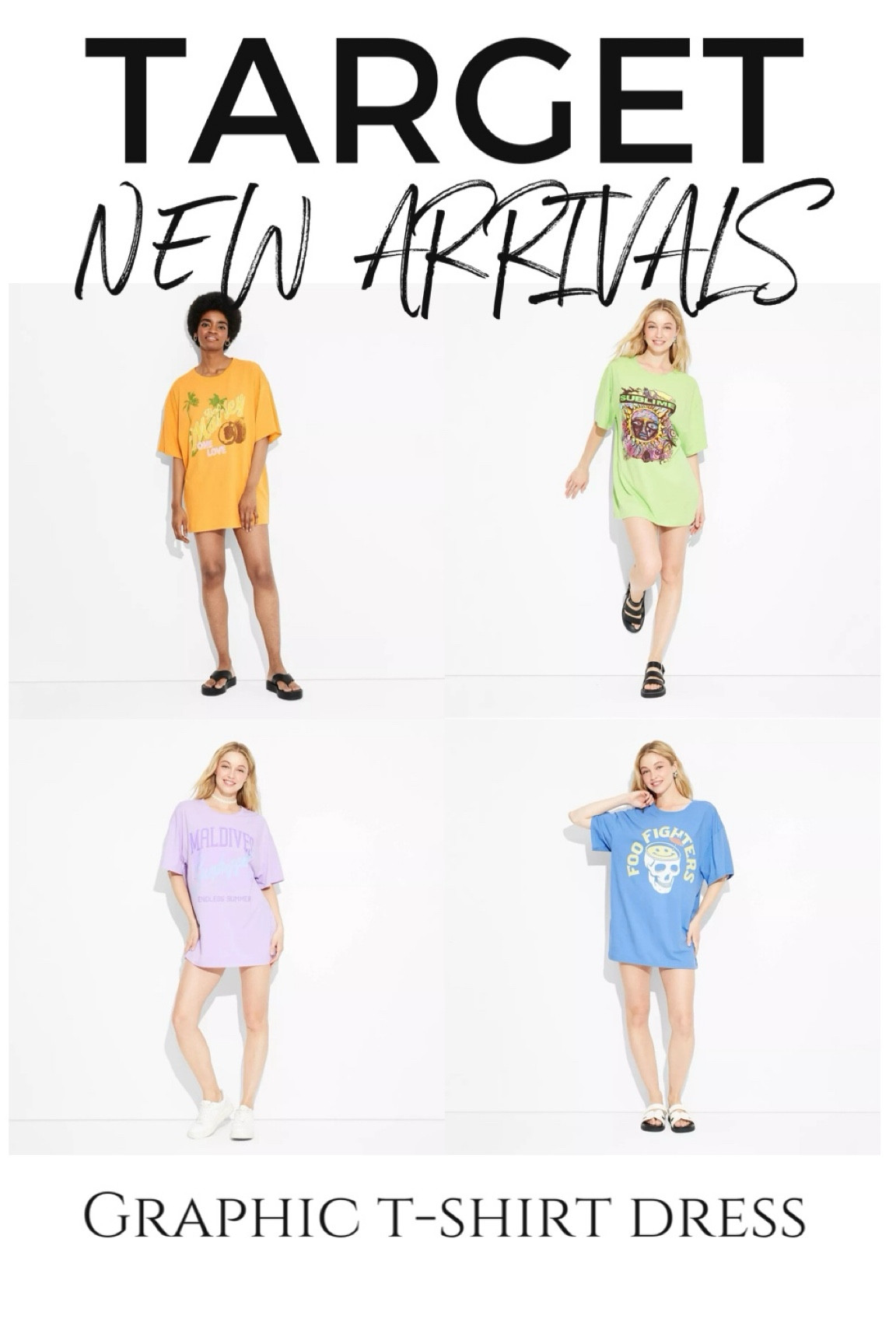 New graphic t shirt dresses at Target 🎯 

#LTKBacktoSchool #LTKStyleTip #LTKFindsUnder50