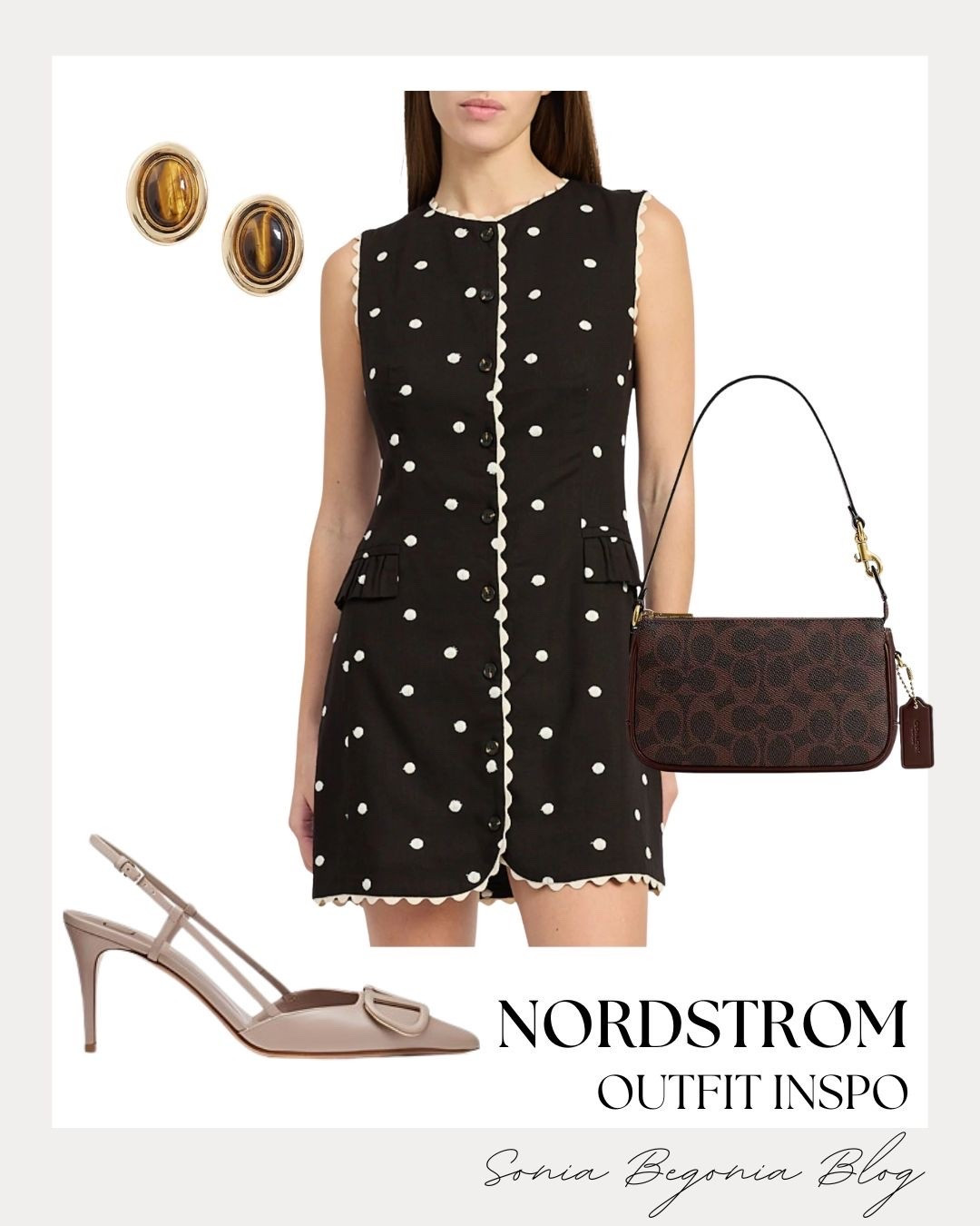 I am styling the perfect classic and chic look for summer!
This black polka dot button-down dress features beautiful scalloped trim details, and it pairs perfectly with neutral slingback heels and a logo shoulder bag. 🖤✨

An effortless, sophisticated outfit choice for daytime events or a casual dinner date.

#NordstromFinds #PolkaDotDress #ClassyChic #OOTDInspo

#LTKootd #LTKSeasonal