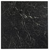 Achim Home Furnishings FTVMA40920 Nexus Vinyl Tile, Marble Black with White Vein, 20 count(pack of 1 | Amazon (US)