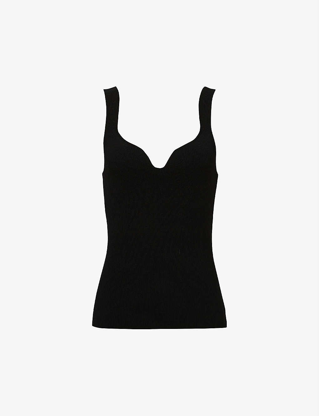 Daisy sweetheart-neckline woven vest top | Selfridges