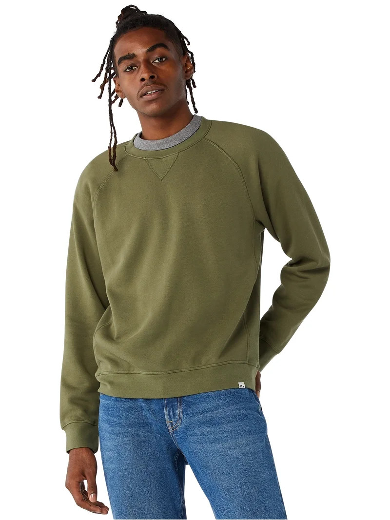 Free Assembly Men's Everyday Long Sleeve Crewneck Sweatshirt | Walmart (US)