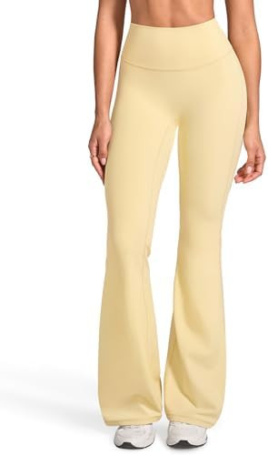 INGIA Womens High Waist No Front Seam Scrunch Butt Flare Leggings Workouts 31 Inches V-Back Bootc... | Amazon (US)