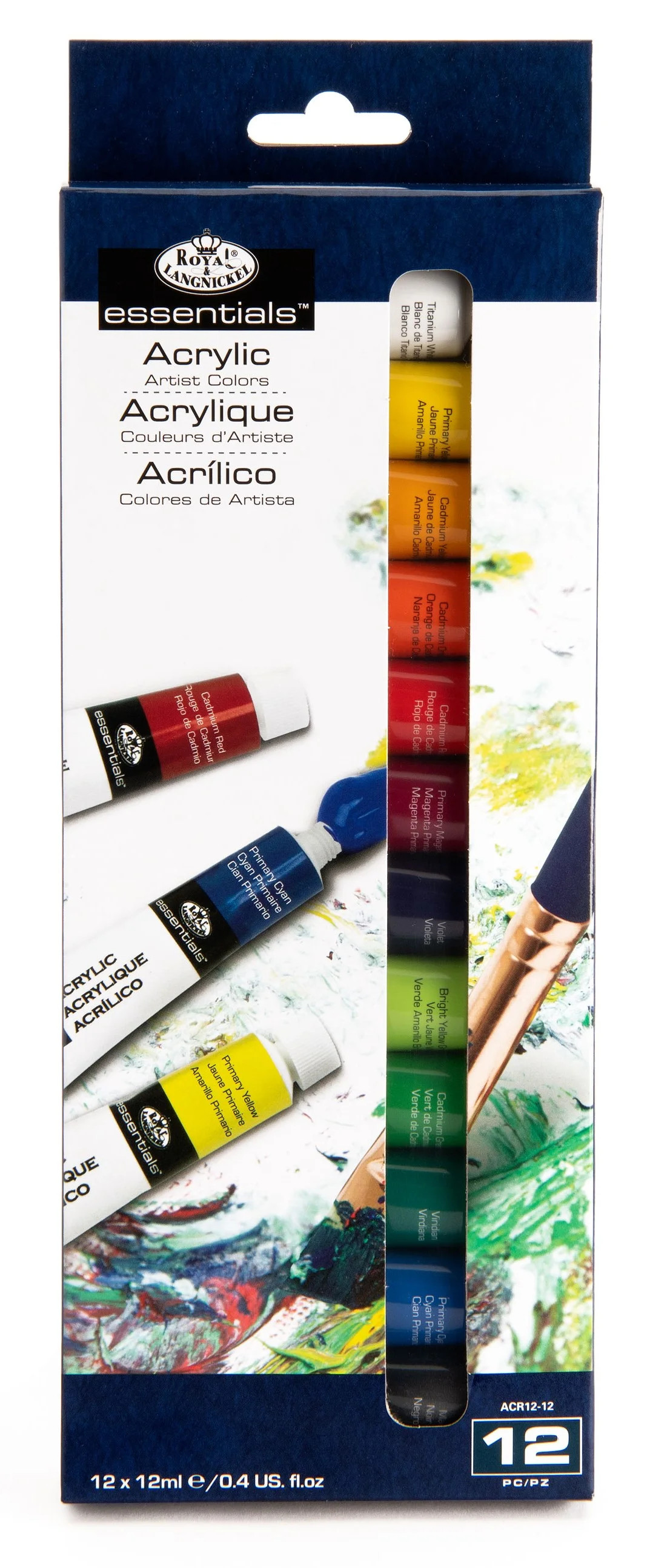 Royal & Langnickel Acrylic Artist Paint Set, 12-Colors | Walmart (US)