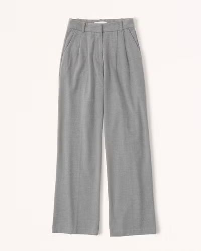 Women's A&F Sloane Brushed Suiting Tailored Pant | Women's Bottoms | Abercrombie.com | Abercrombie & Fitch (US)