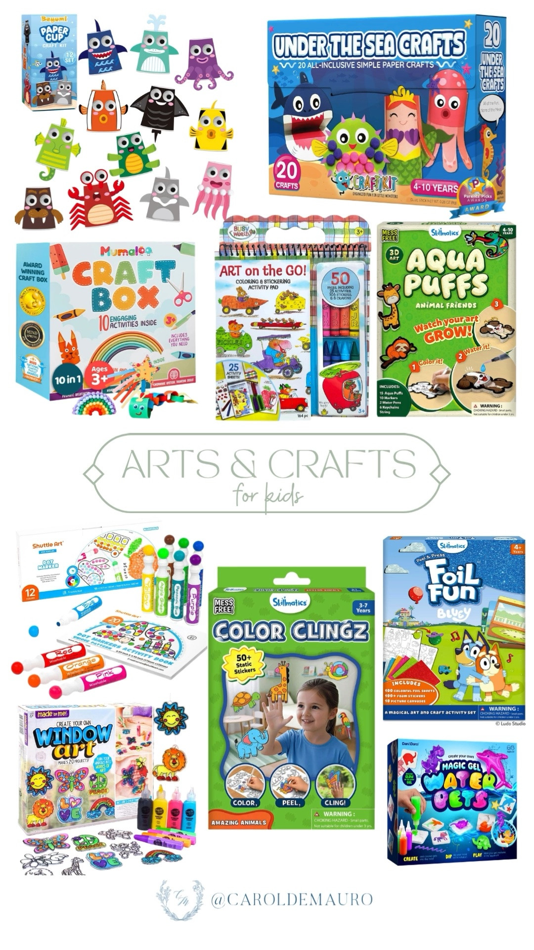 Searching for some screen-free fun? These craft boxes are packed with activities like foil art and 3D puffs that kids absolutely love. It’s the perfect way to turn any afternoon into a little art party!

amazon finds, screen free activities, kids toy, toddler activities, play based learning, life with toddlers, sensory play, mom tips