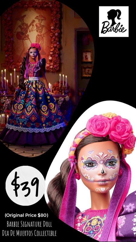 ✨Barbie Signature Doll, 2022 Dia De Muertos Collectible, Traditional Ruffled Dress with Flower Crown & Calavera Face Paint✨

The Barbie Día De Muertos series honors the customs, symbols and rituals often seen throughout the festive time of remembrance. Barbie celebrates with a fourth collectible doll inspired by the time-honored holiday.

Coco Party
Mexican Fiesta
Mexican Party
Cinco de Mayo Party
Día de los Muertos Party
Day of the Dead Party
Altar de muertos
Halloween party
Halloween decor 
Home decor 
Holiday decor
Bar decor
Holiday party
Holiday essentials 
Holiday party ideas
Kids birthday party ideas
Backyard entertainment 
Party styling 
Party planning 
Party decor
Party essentials 
Kitchen essentials 
Amazon finds
Amazon favorites 
Amazon essentials 
Amazon decor 
Etsy finds
Etsy favorites 
Etsy decor 
Etsy essentials 
Shop small
Dessert Table 
Ofrenda
Sugar skull paper plates
Sugar skull paper napkins
Papel picado post stamps 
Sugar cookies
Bright confetti 
Mexican dress
Floral headband 
Barbie collection 
Pink Barbie 
Ken

#LTKGifts #LTKfindsunder50 #LTKfindsunder100 #LTKCyberweek 
#liketkit #LTKGiftGuide #LTKHalloween #LTKkids #LTKhome #LTKfamily #LTKSeasonal #LTKHoliday #LTKstyletip #LTKHalloween #LTKsalealert

#LTKover40 #LTKparties #LTKHolidaySale