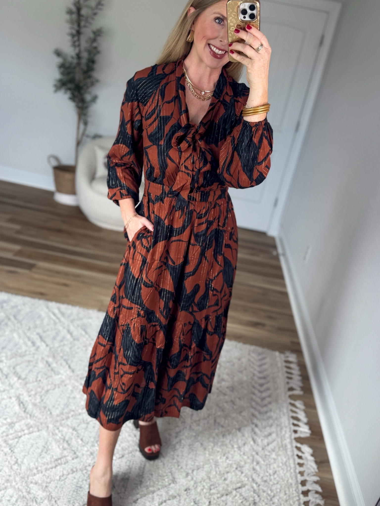 Walmart midi dress for fall

#LTKootd
