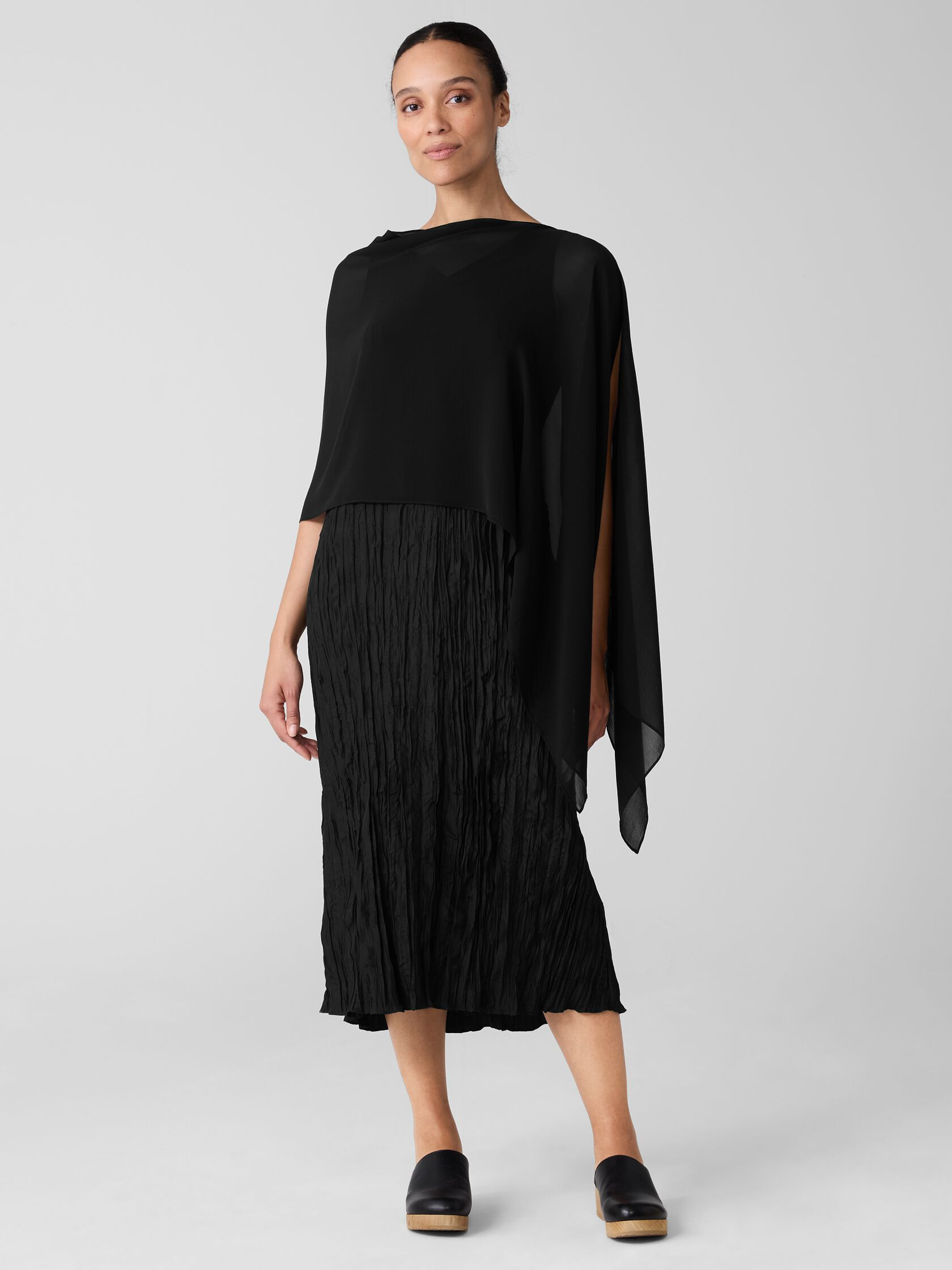 Sheer Silk Georgette Wrap | Eileen Fisher