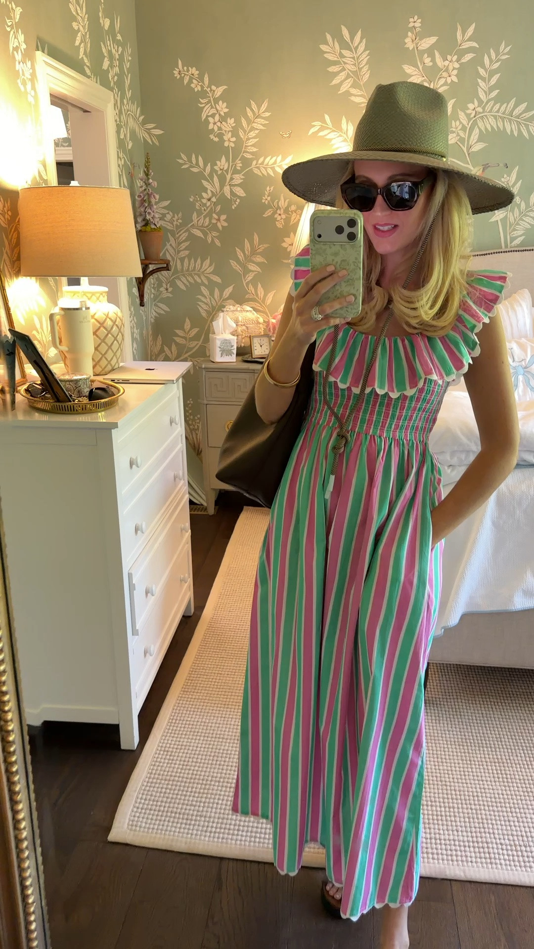 Pink City Prints dress! I’m wearing a size small!