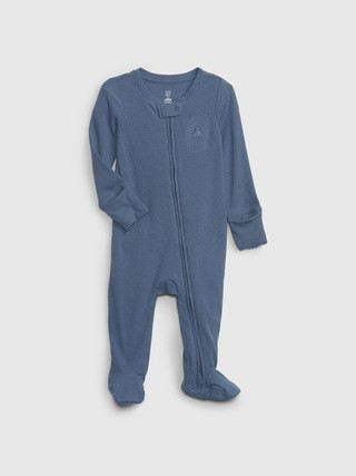 Baby First Favorites TinyRib Footed One-Piece | Gap (CA)