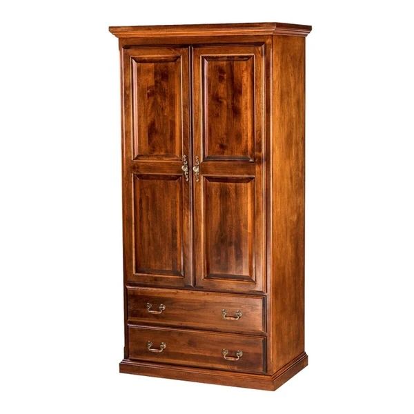 Traditional Antique Wardrobe 36W X 72H X 21D w/ Two Drawers | Bed Bath & Beyond
