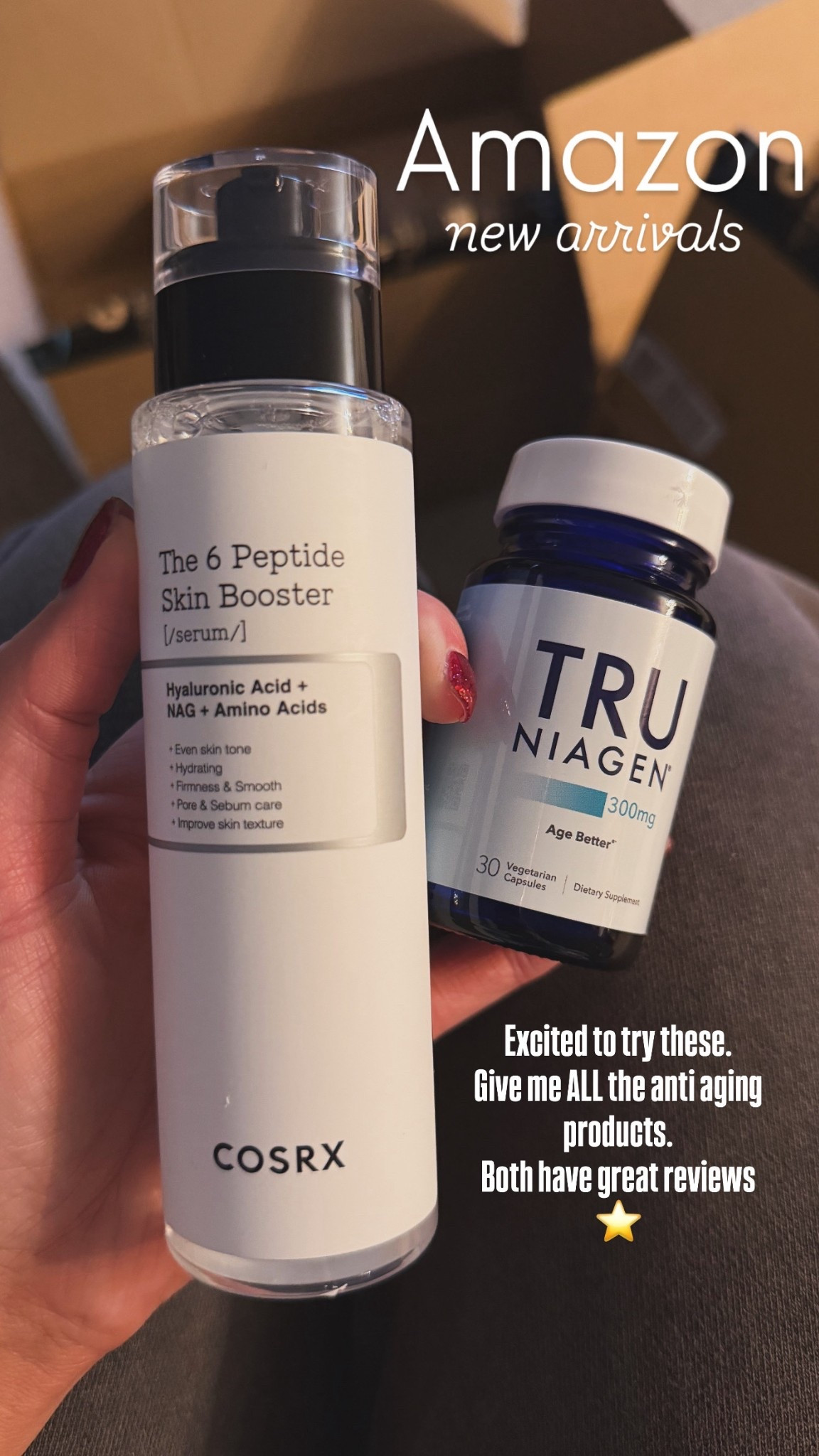 Give me all the anti aging products. Both have great reviews. I’m excited to add them to my daily routine. 

#LTKBeauty