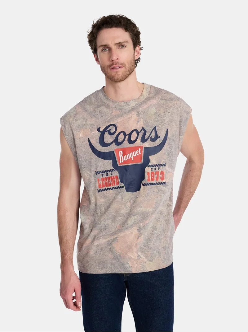 Coors Men's & Big Men's Graphic Muscle Tank Top, Sizes XS-5XL | Walmart (US)