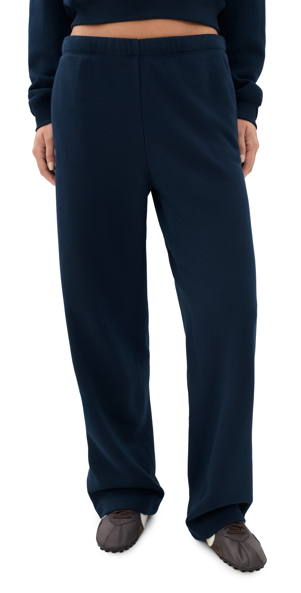 SKIMS Classic Straight Leg Pants Navy M | Shopbop