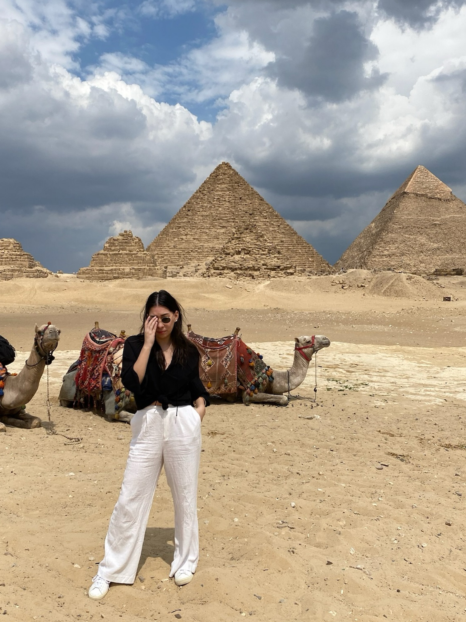 📍Cairo, Egypt

Need a “riding a camel and seeing the pyramids” day outfit? This is what I wore for it 😘

#LTKFindsUnder100