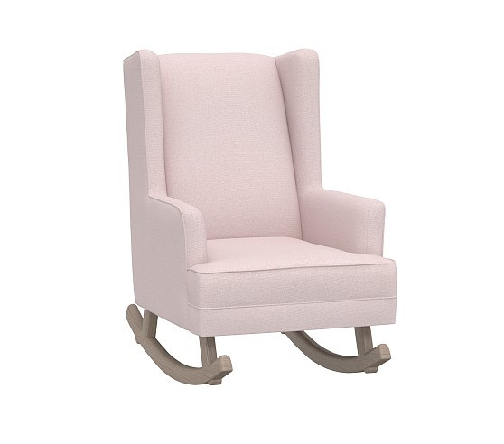 Modern Wingback Convertible Rocking Chair & Ottoman | Pottery Barn Kids