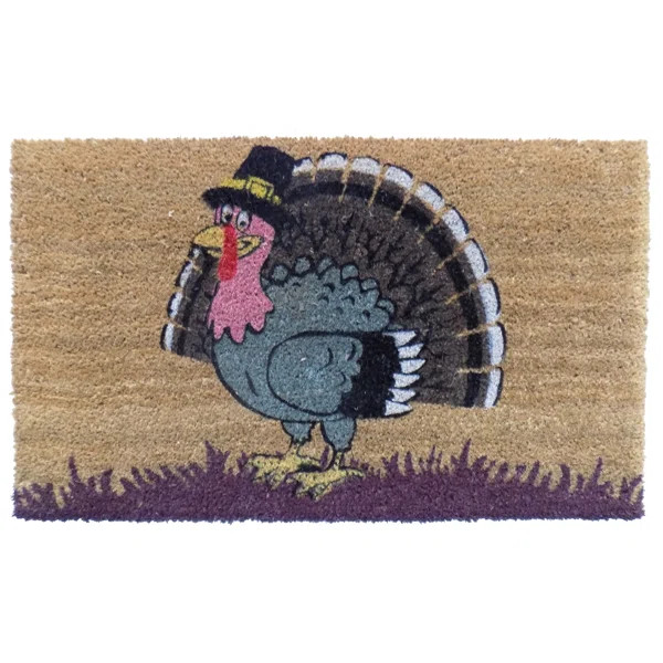 Kemper Turkey 30 in. x 18 in. Non-Slip Outdoor Door Mat | Wayfair North America