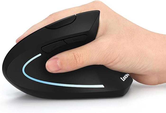 Ergonomic Mouse, LEKVEY Vertical Wireless Mouse - Rechargeable 2.4G Optical Vertical Mice : 3 Adj... | Amazon (US)