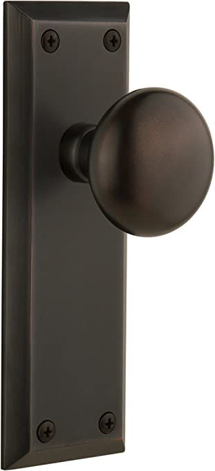 Grandeur Fifth Avenue Plate with Fifth Avenue Knob, Privacy - 2.375", Timeless Bronze | Amazon (US)