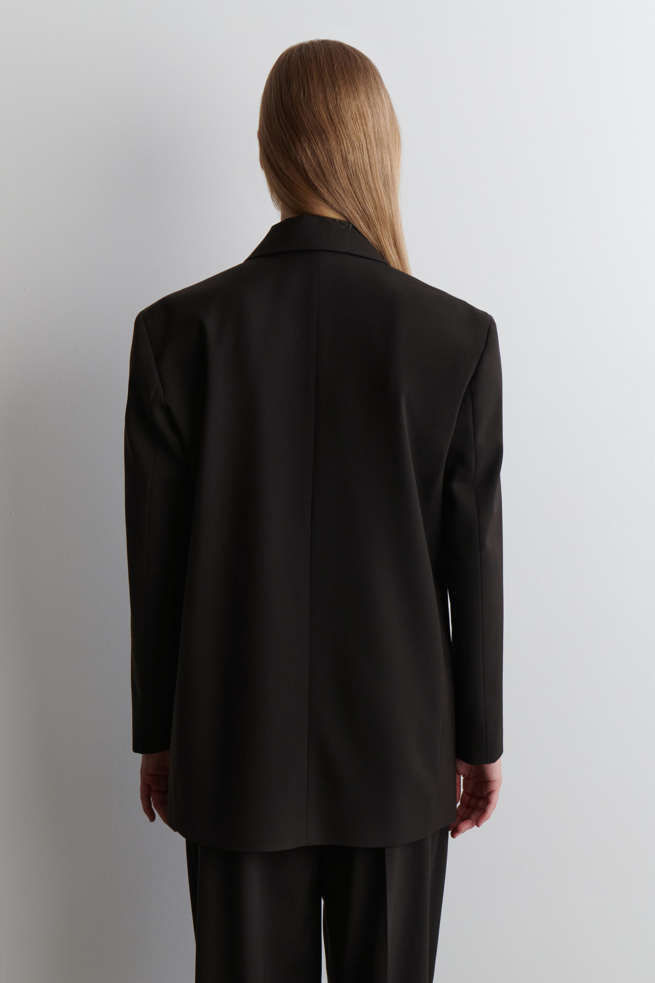 MERINO WOOL-BLEND BLAZER - DARK BROWN | COS GB | COS UK