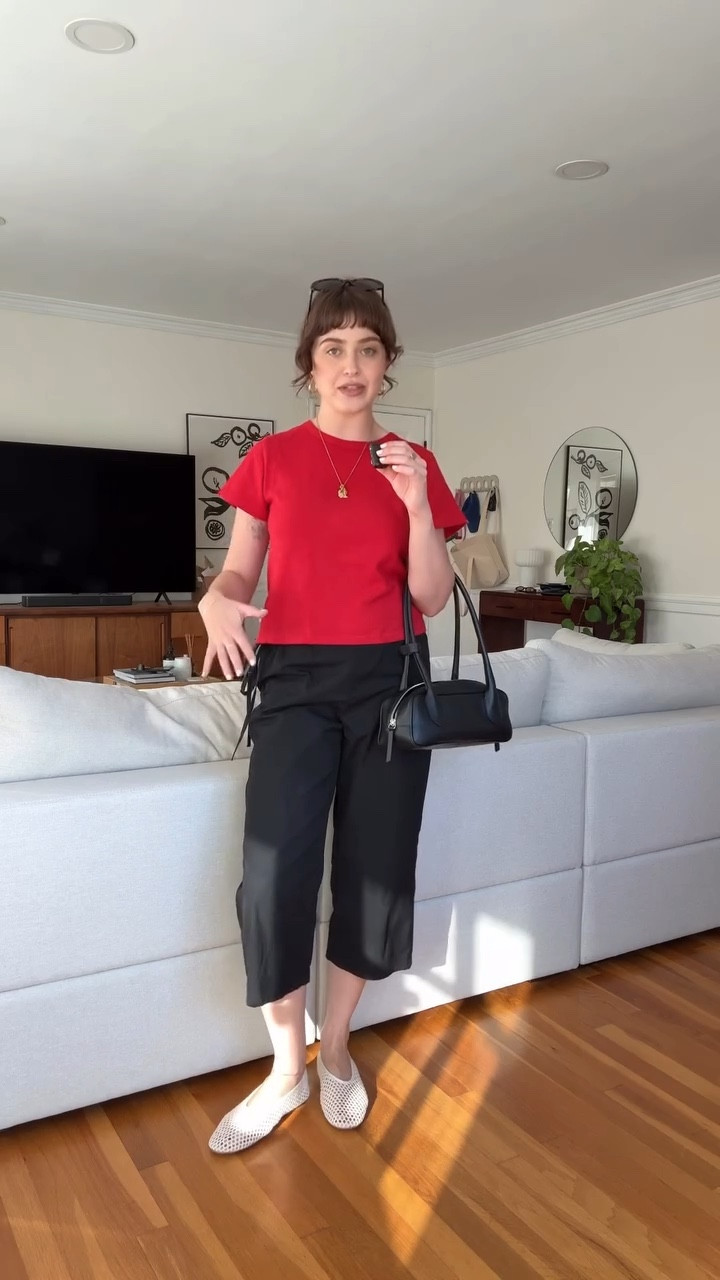 Day 4 of sharing my outfit everyday! Wearing the Little Boy tee from Le Bon Shoppe, tie capris from Brooke Callahan, Mini Strada from Hyer Goods, and flats from Matisse. 

#LTKootd