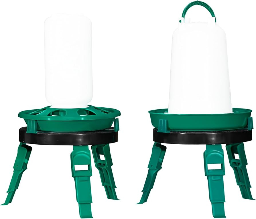 RentACoop 1 Liter Chick Feeder and 1.5 Liter Chick Drinker Set with Two (2) Poultry Platform Adju... | Amazon (US)