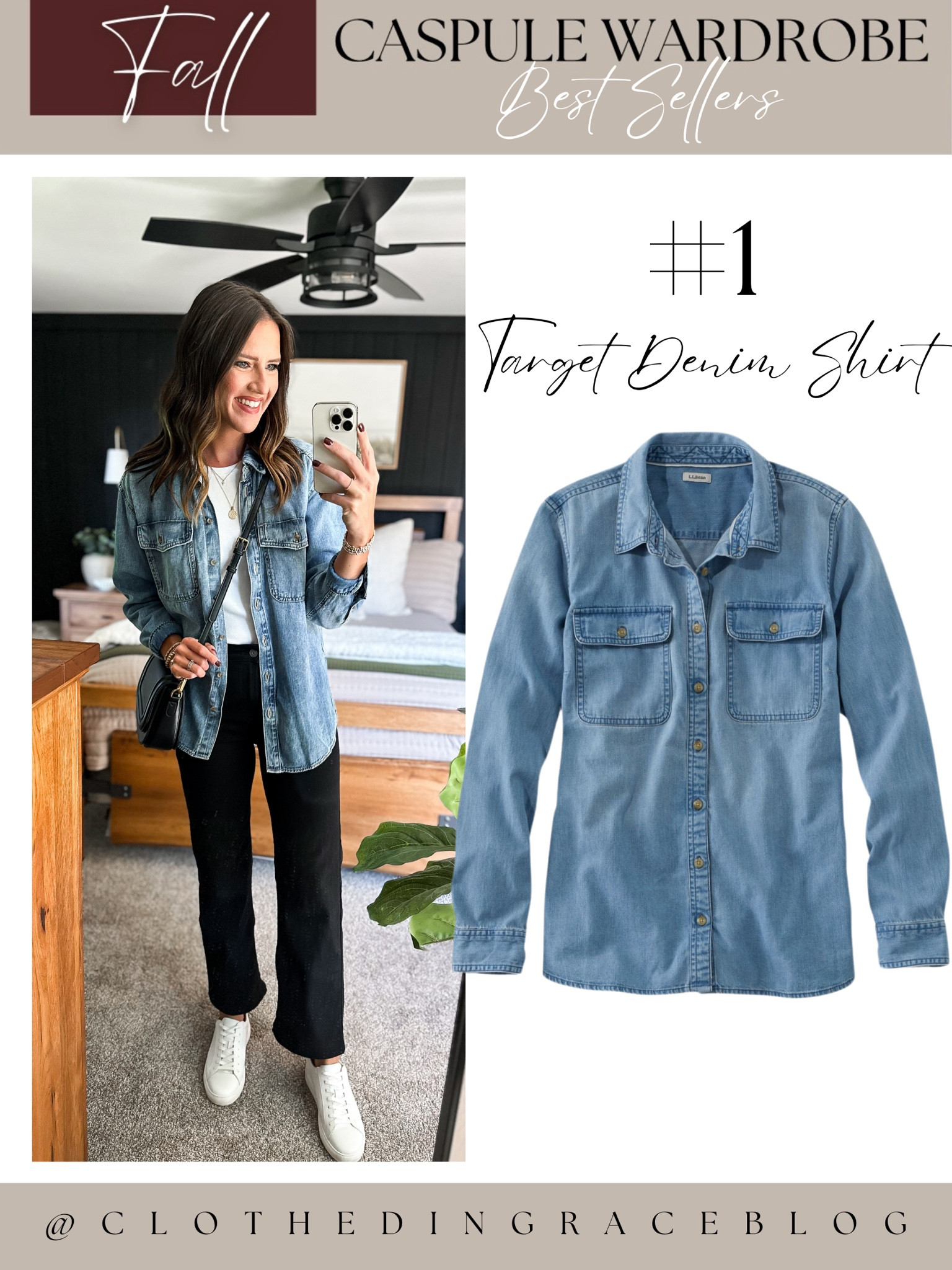 Top 10 best sellers from the fall capsule 

Denim shirt - small
Tee - small 
Jeans - size 26 


#LTKFindsUnder100 #LTKFindsUnder50 #LTKStyleTip