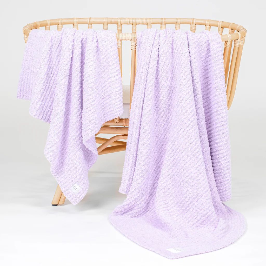Chenille Blanket - Lilac - Small & Large | Lou Lou & Company