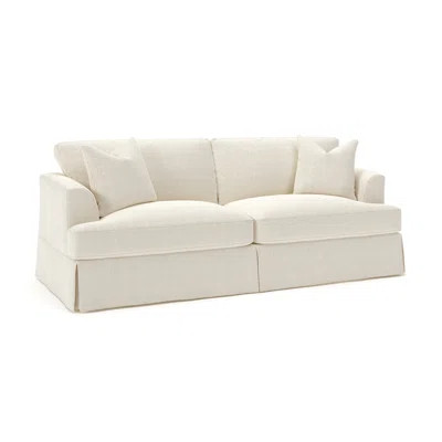 Lucia Recessed Arm Slipcovered Sofa with Reversible Cushions | Wayfair North America