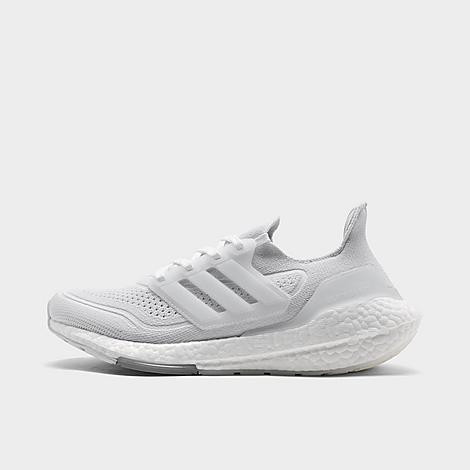 Adidas Women's UltraBOOST 21 Running Shoes in White/White Size 5.0 Knit | Finish Line (US)