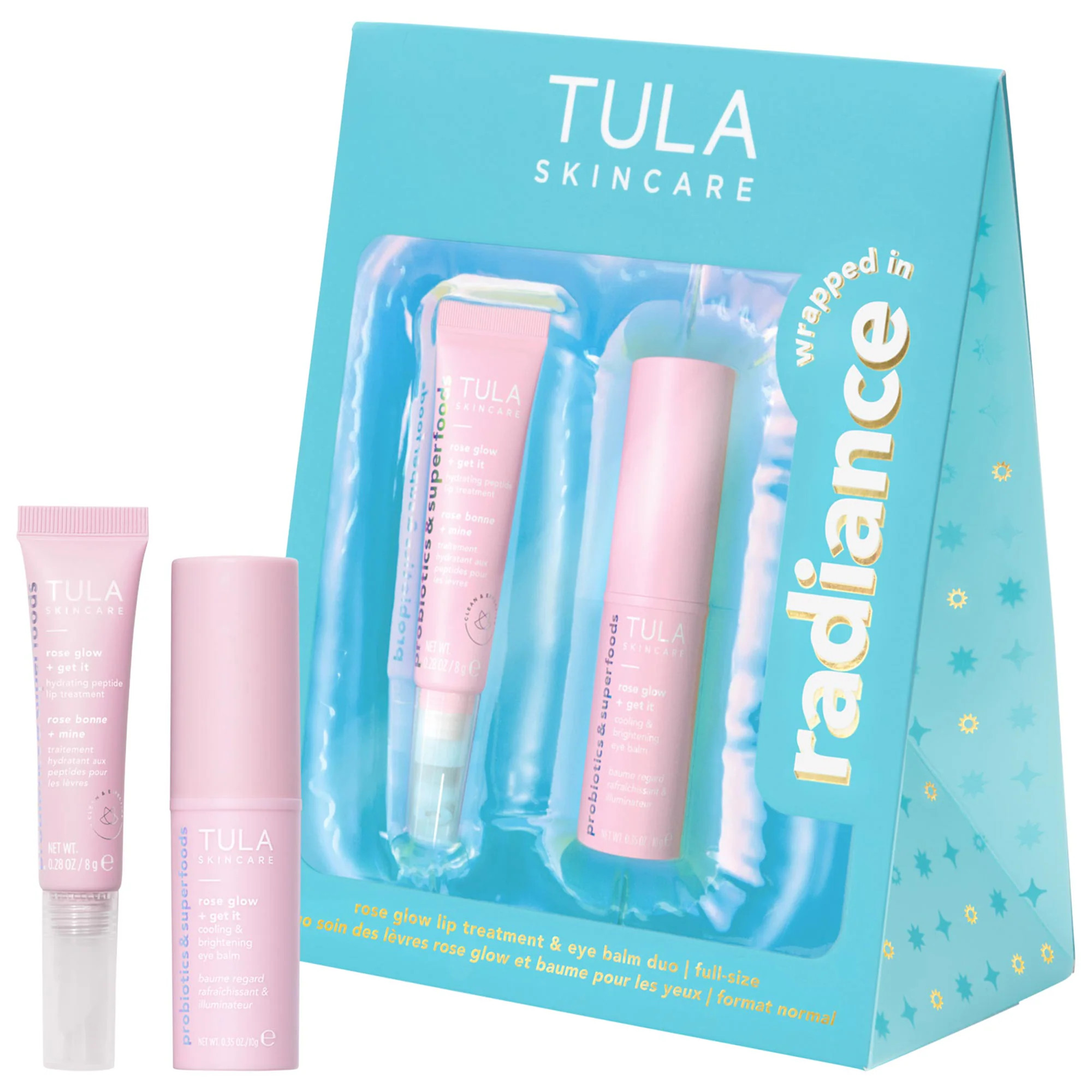 TULA Skincare Wrapped in Radiance Rose Glow Lip Treatment & Eye Balm Duo | Sephora (US)