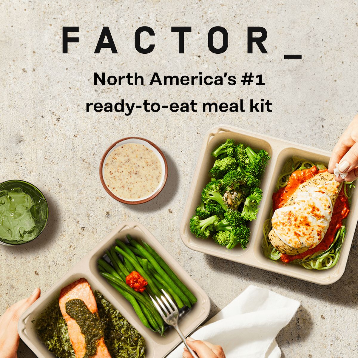 Factor: Get 50% Off + 20% Your Next Month | Factor75