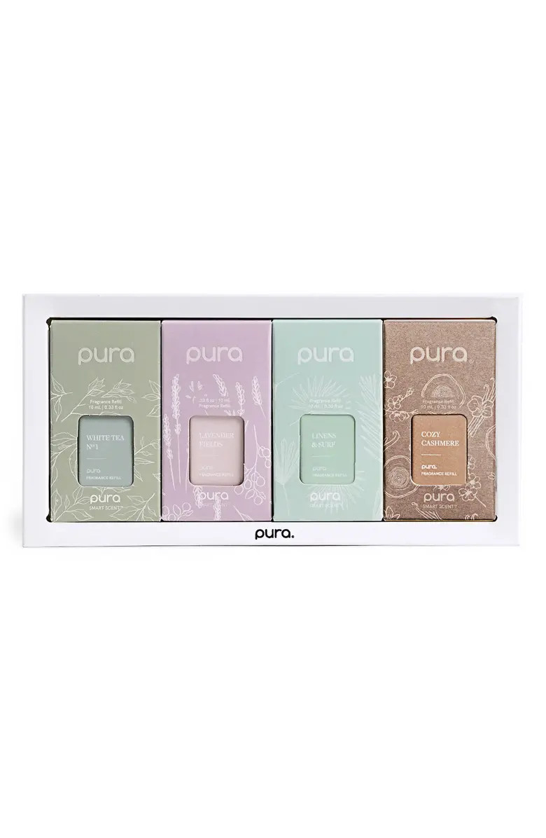 PURA Holiday Fragrance Assorted 4-Pack Smart Diffuser Refills | Nordstrom | Nordstrom