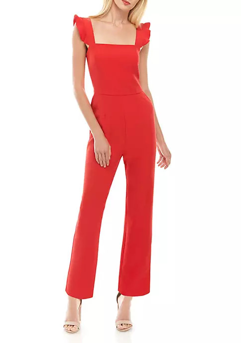 Charles Henry
Sleeveless Ruffle Solid Jumpsuit | Belk